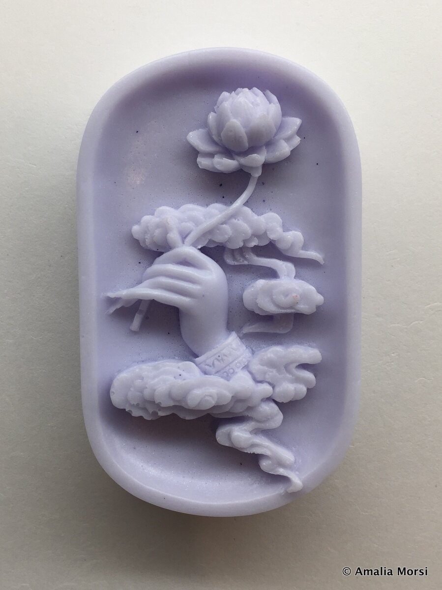 Goats Milk Soap - Hand with Lotus Bar
