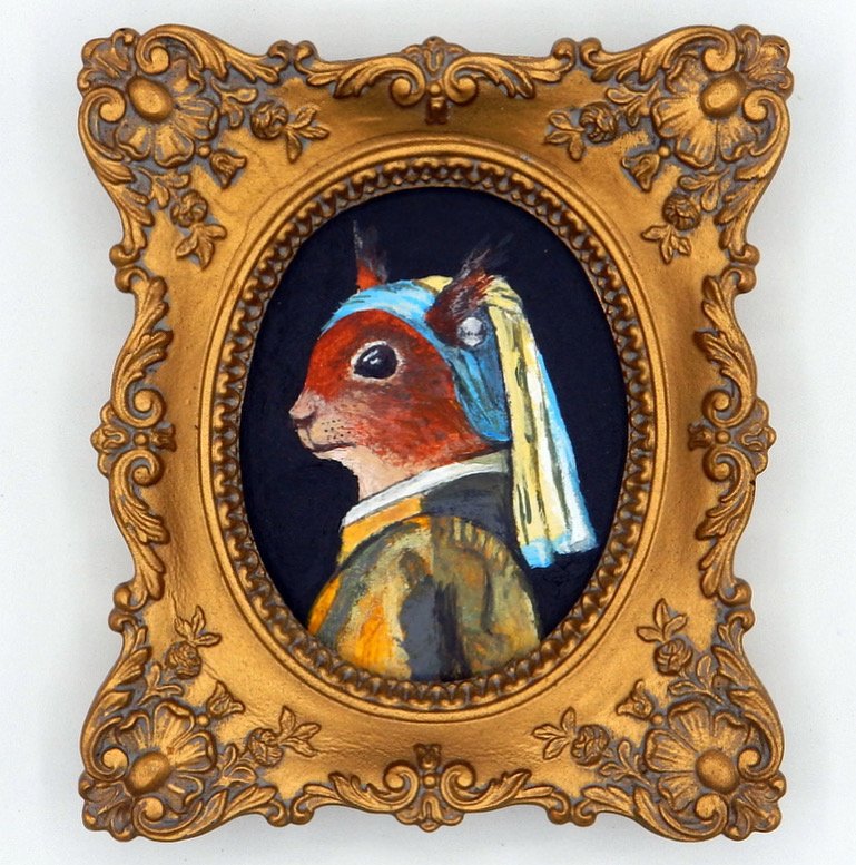 squirrel with the pearl earring.JPG