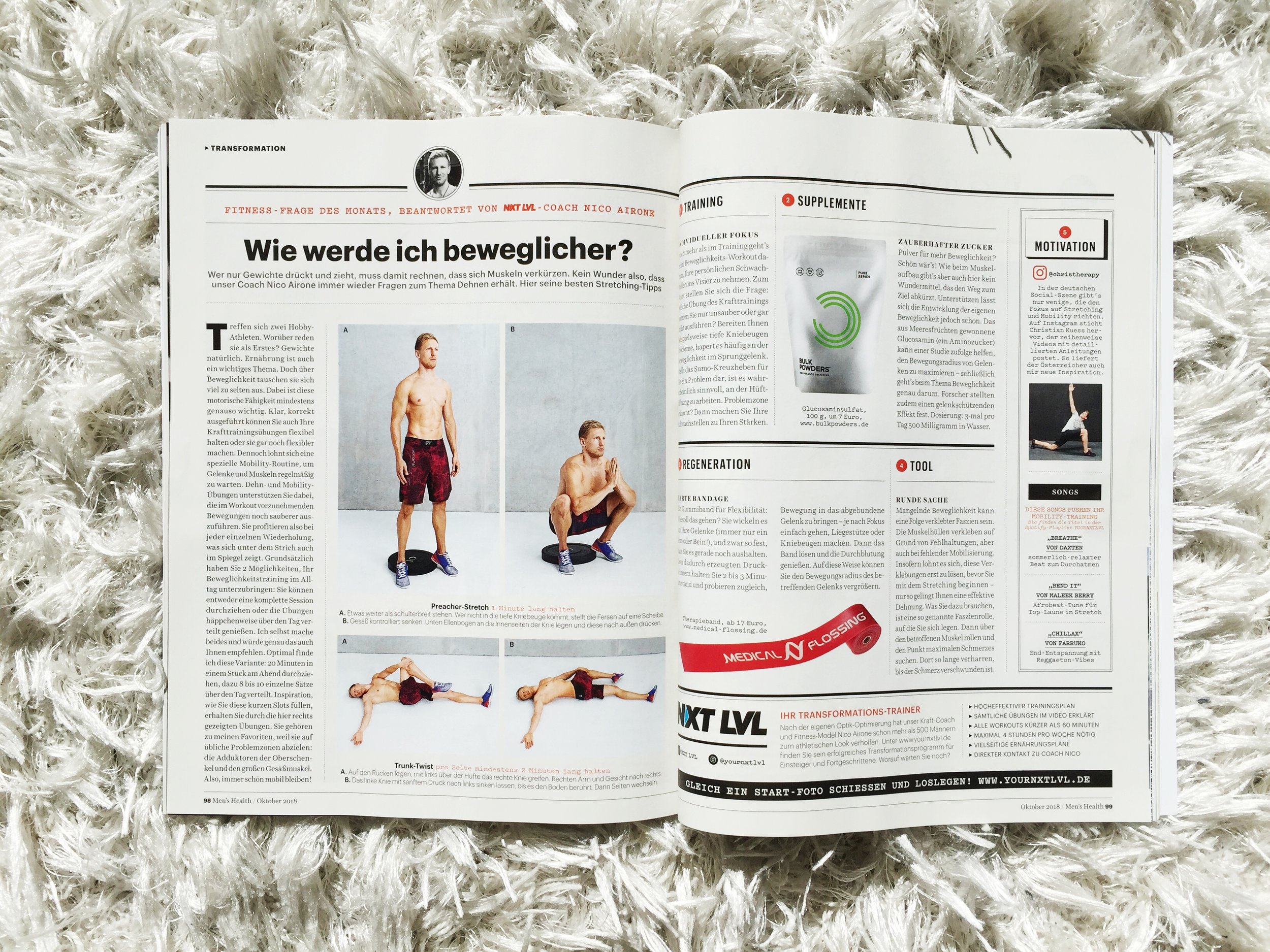 Fotoproduktion in Hamburg für die Men's Health