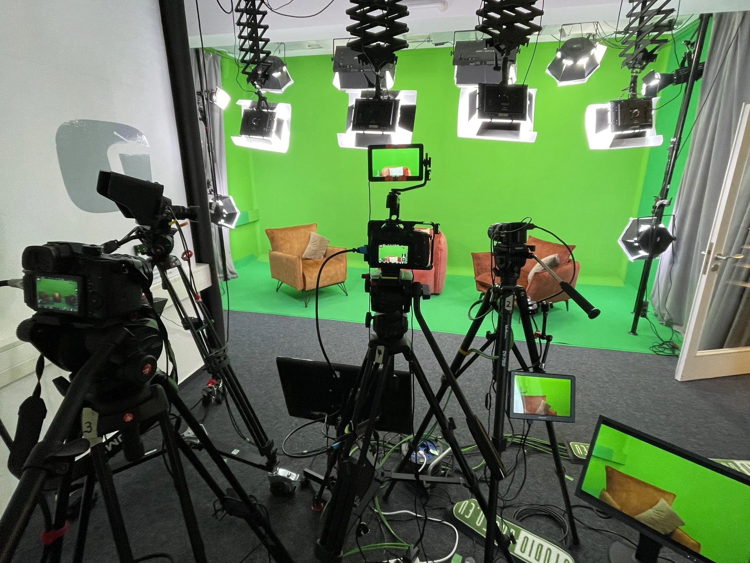Greenscreen Studio Produktion mit Studio Grün in Hamburg