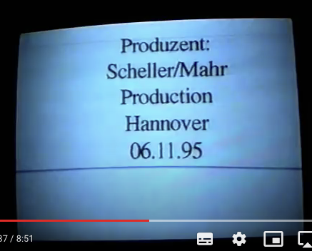 Erste Videoaufnahmen der SCHELLER PRODUCTION
