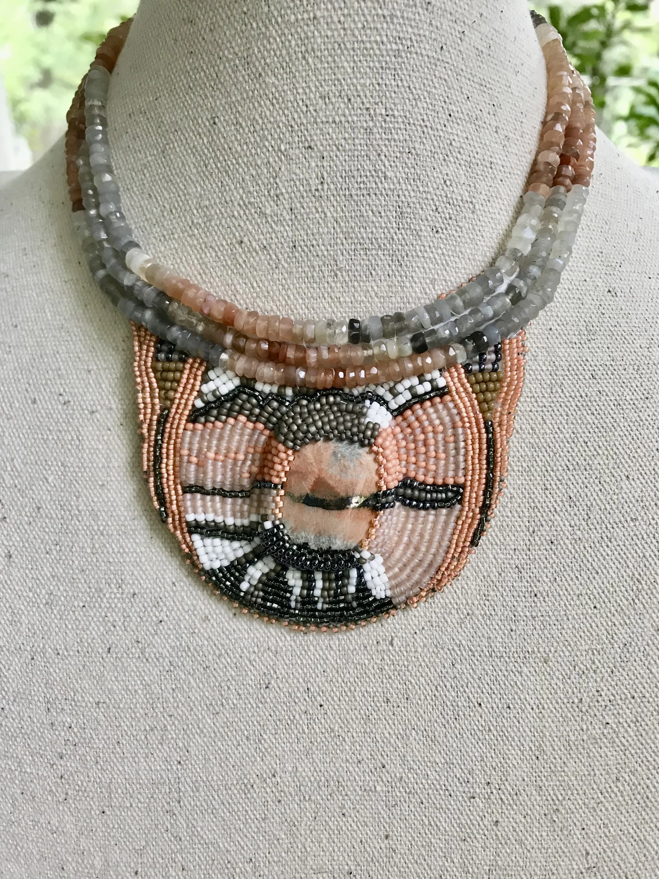 Summer Breeze Necklace (with handmade pouch)