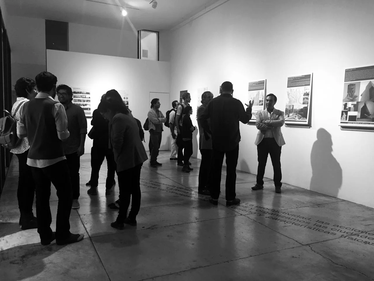Inauguración de la exposición "Arquitectura como intervención". Viviana Reyes.