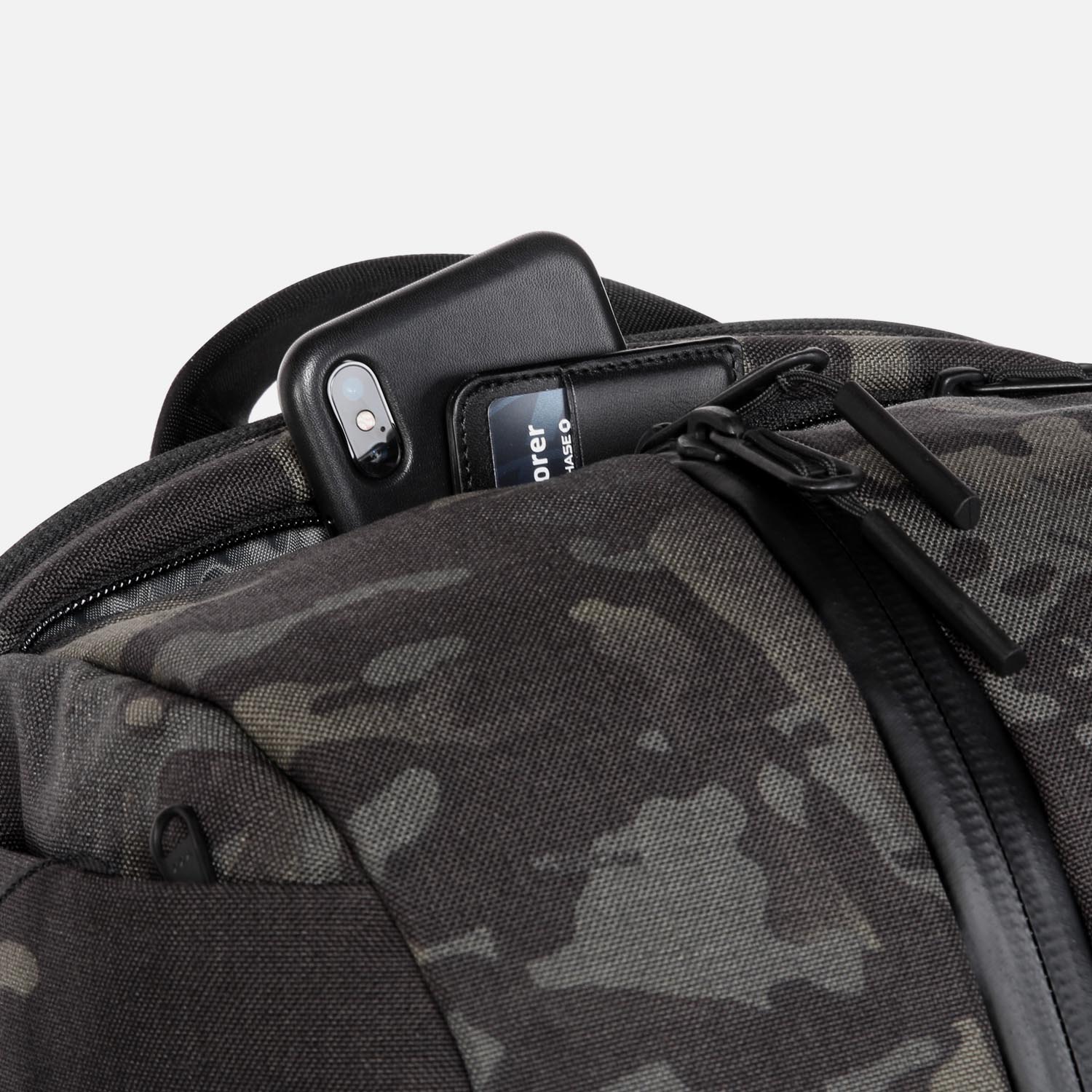 black multicam duffle bag