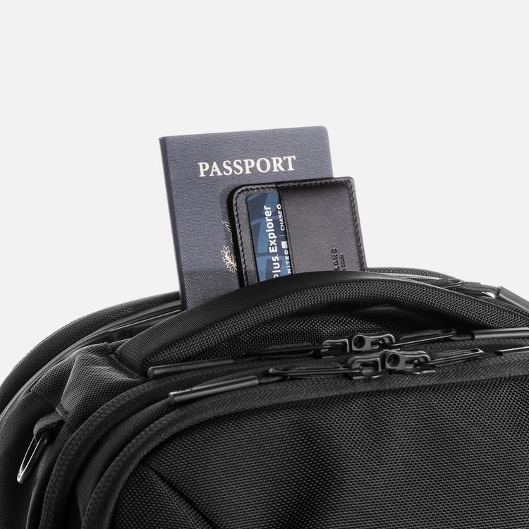 Quick access pocket for your travel documents.