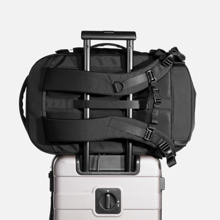 Luggage pass-through for convenient carry.