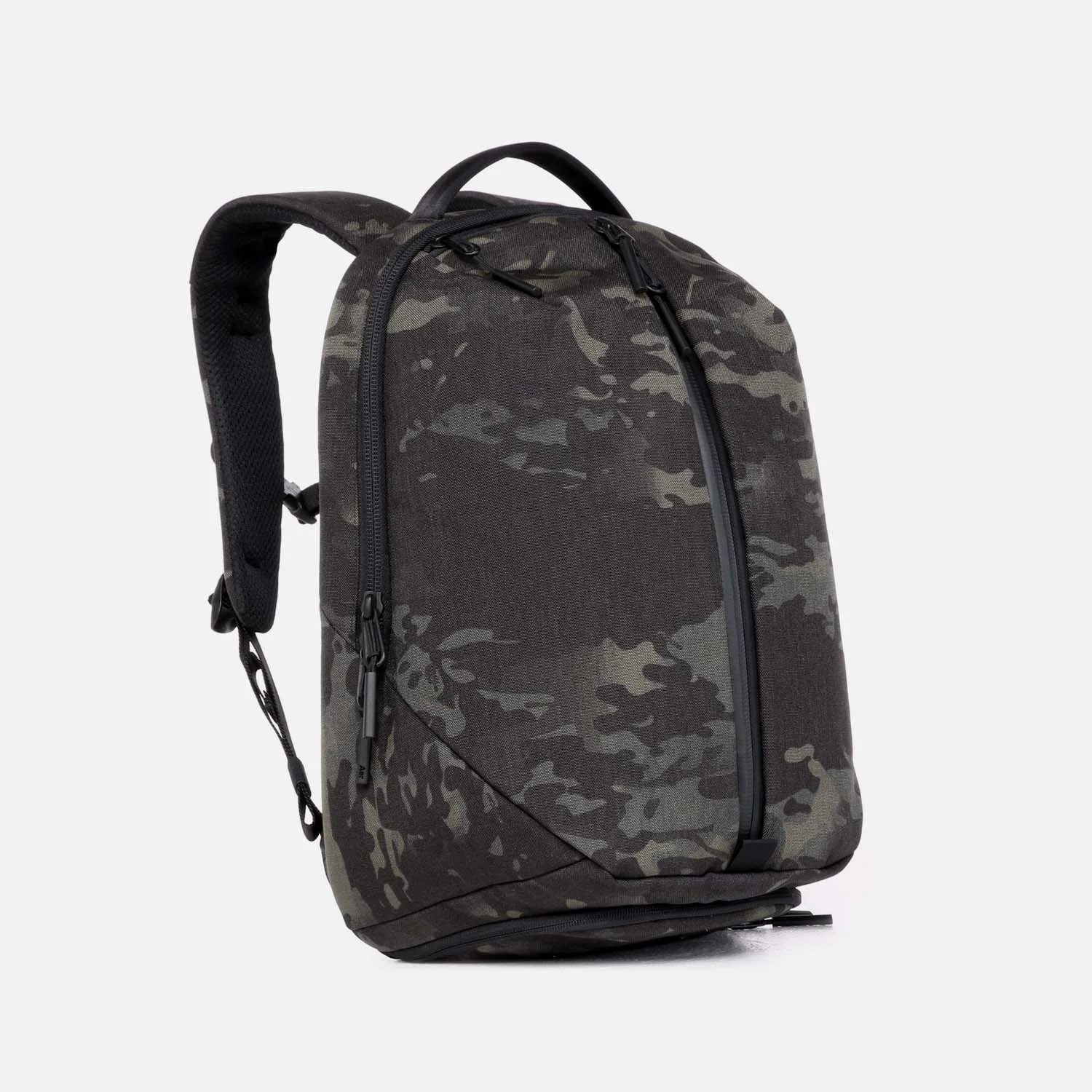 black camouflage backpack
