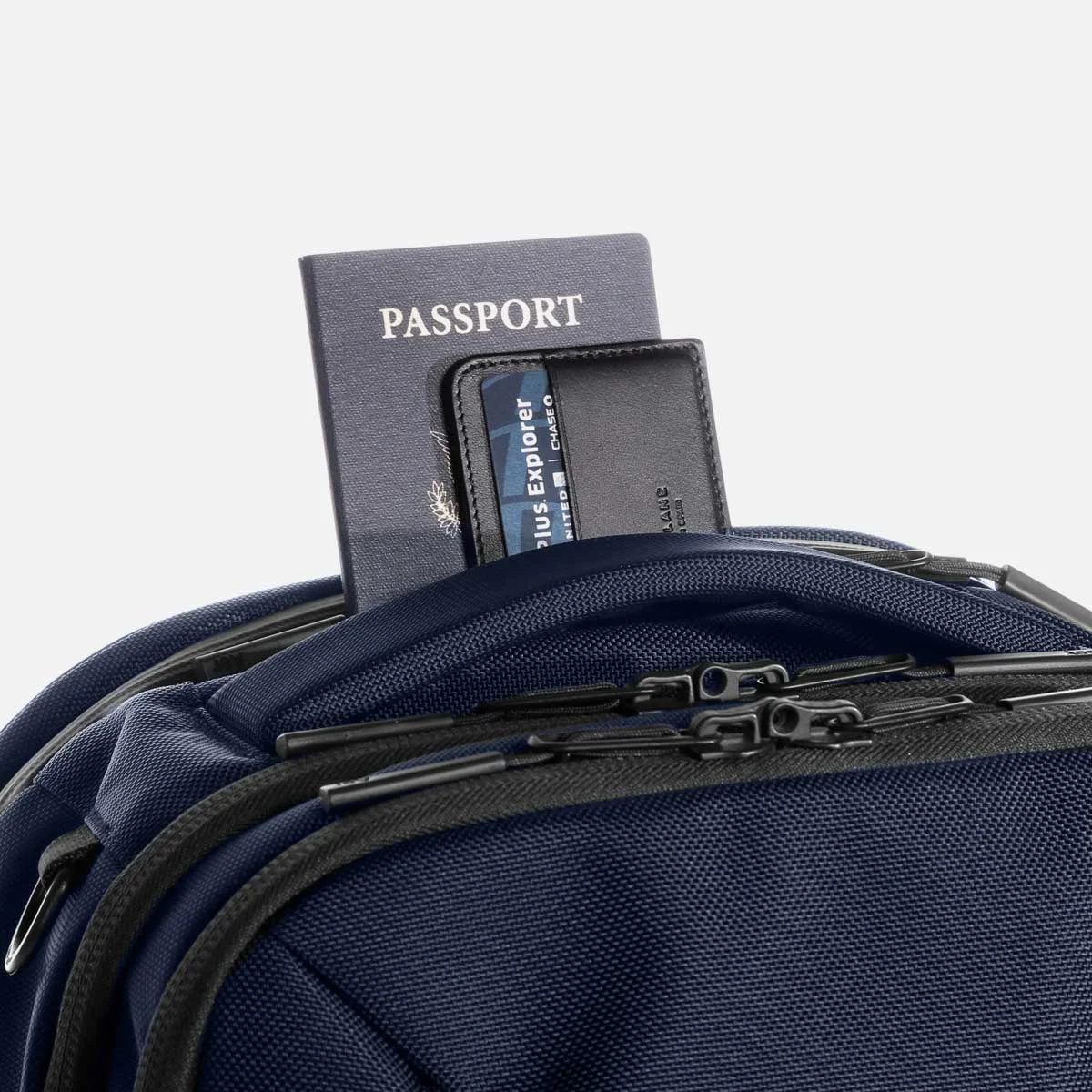 Quick access pocket for your travel documents.