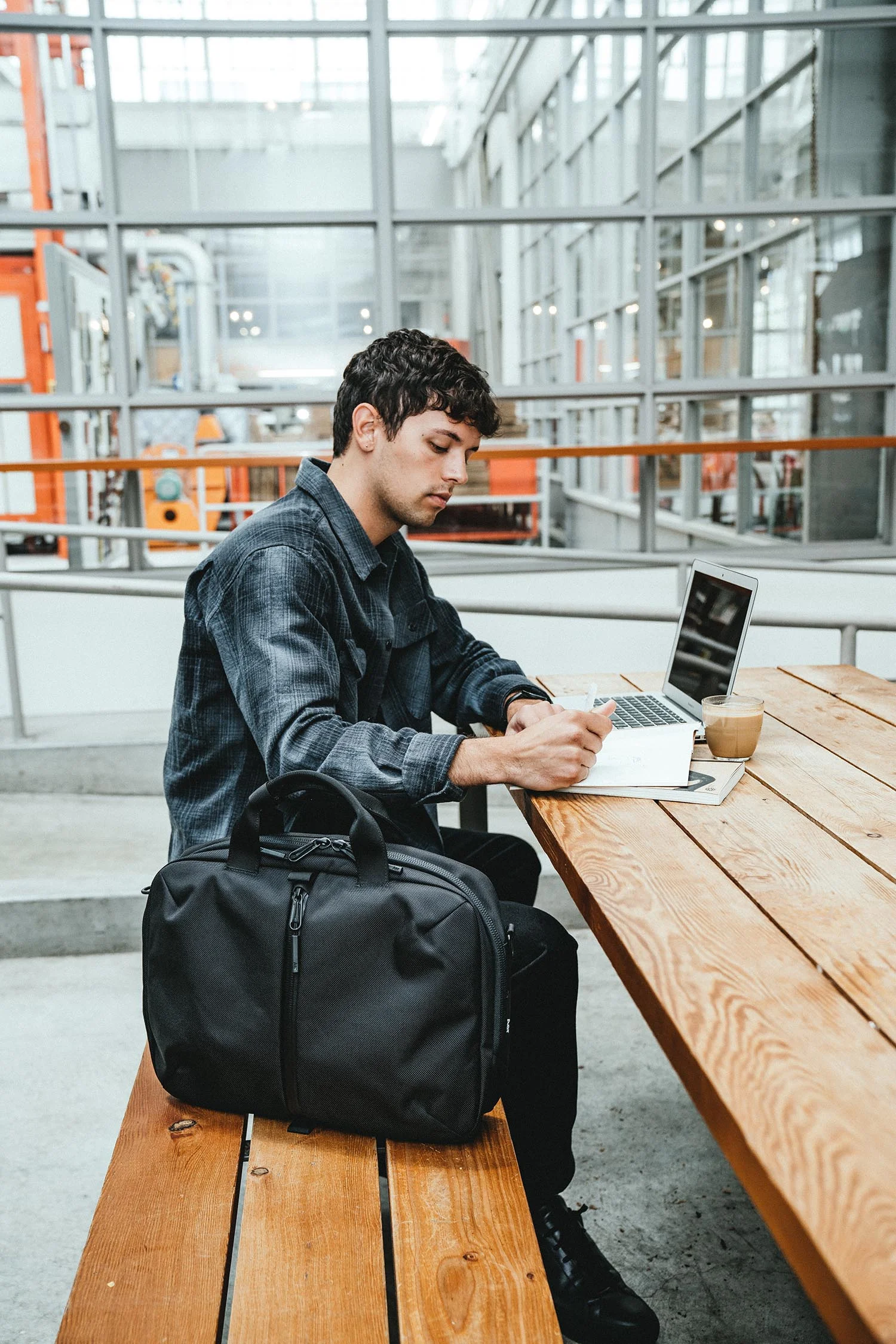 Ready for any task during the work day.