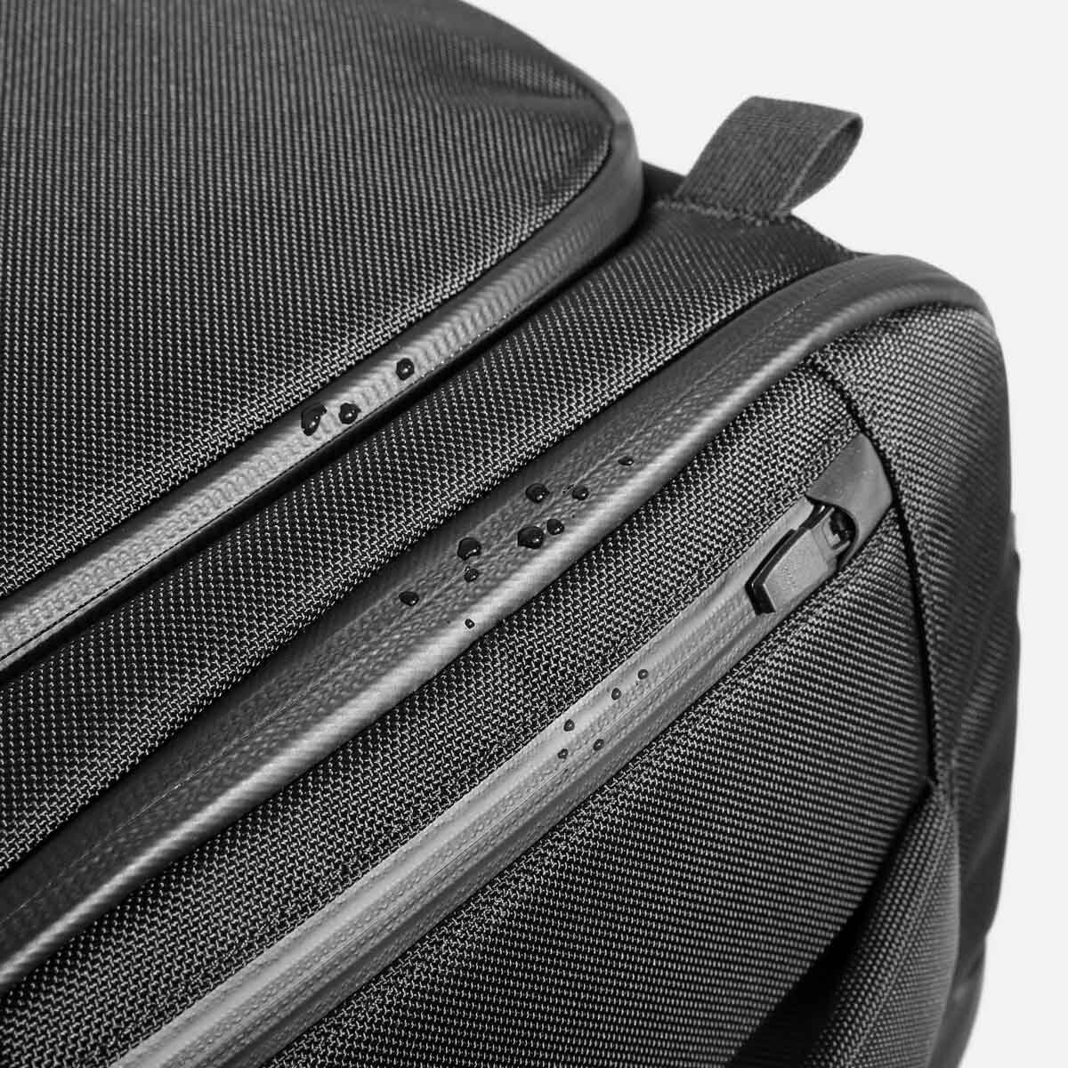 Water-resistant YKK® AquaGuard® zippers on all exterior pockets.