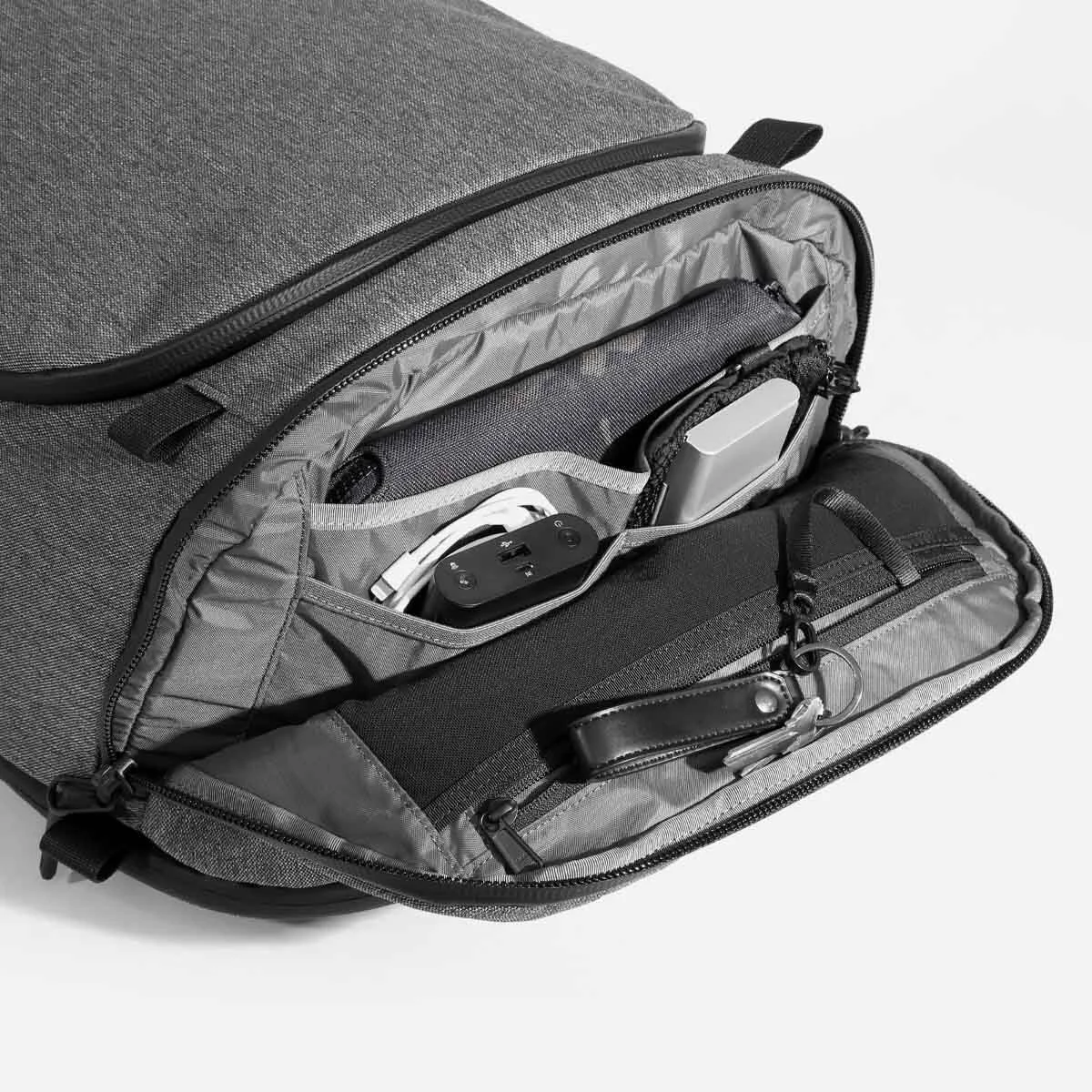 Top compartment for your on-the-go essentials.