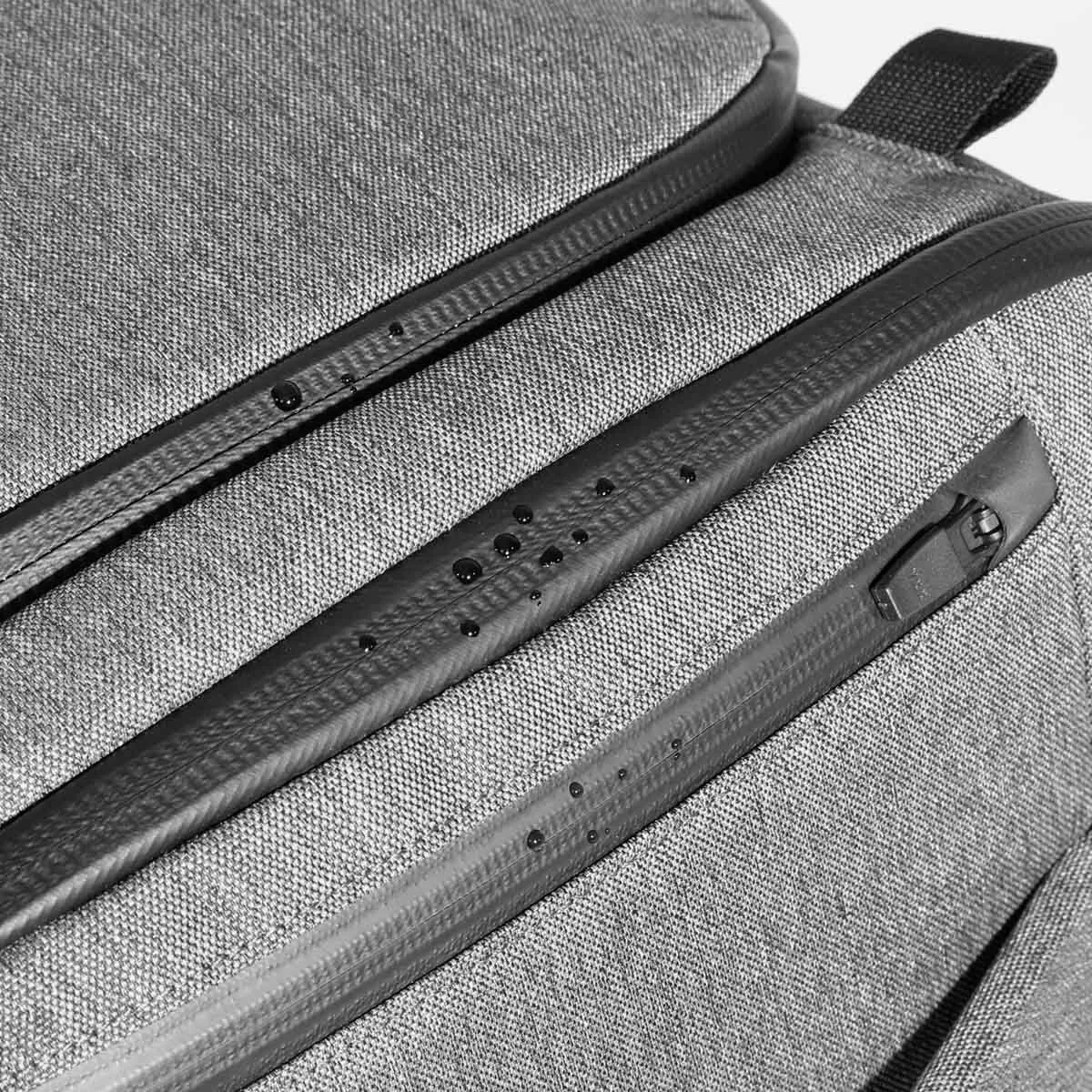 Water-resistant YKK® AquaGuard® zippers on all exterior pockets.