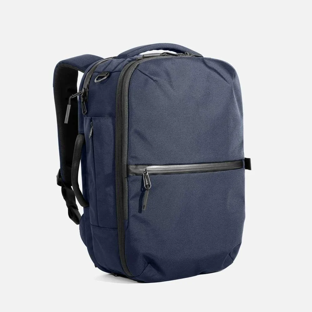 small navy backpack