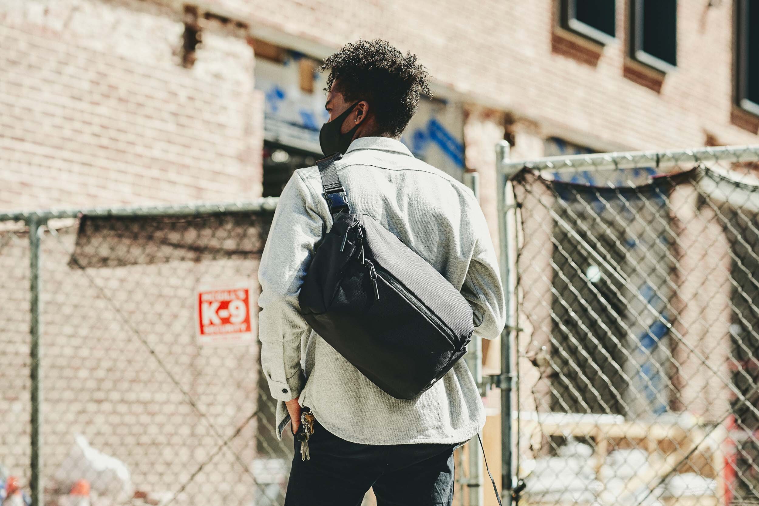 City Messenger - Gray — Aer | Modern gym bags, travel backpacks 