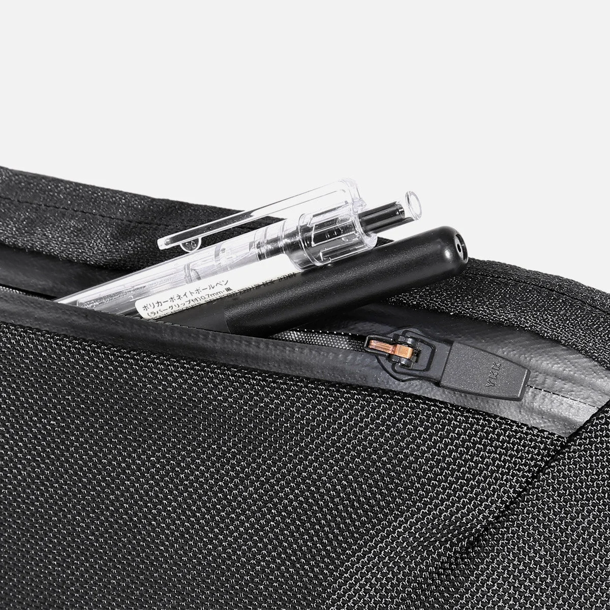 Quick-access front pocket for pens and accessories.