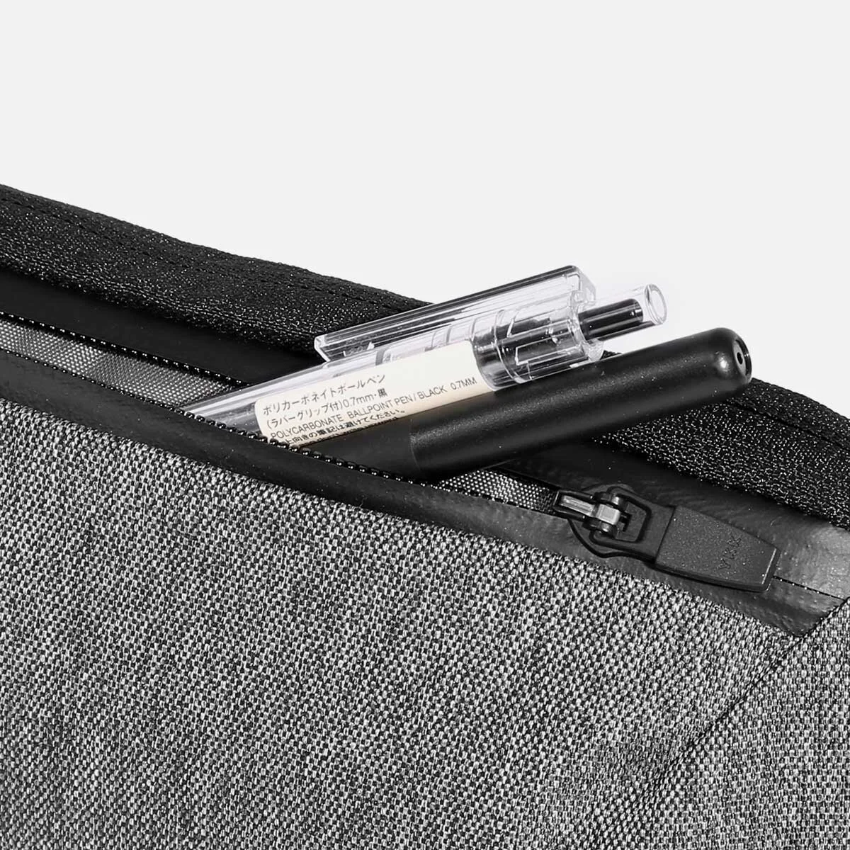 Quick-access front pocket for pens and accessories.
