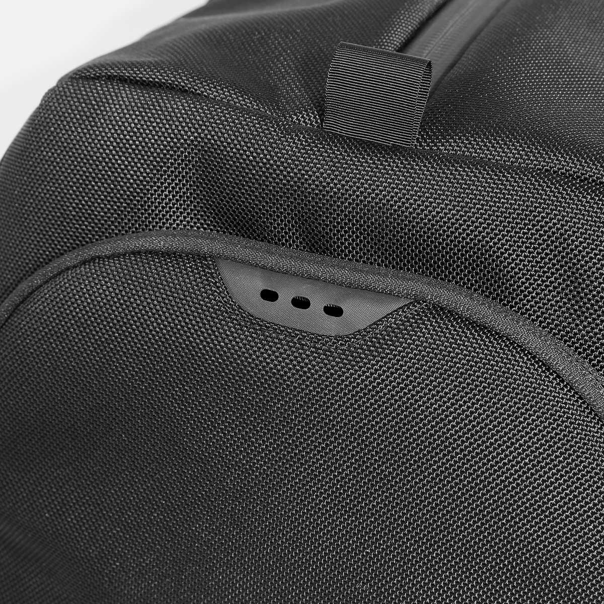 Laser-cut ventilation details.