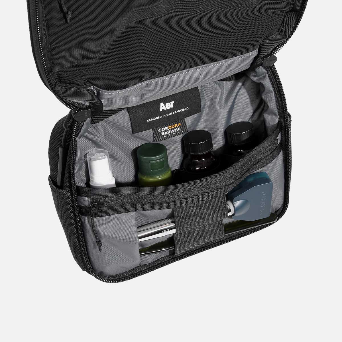 black travel kit
