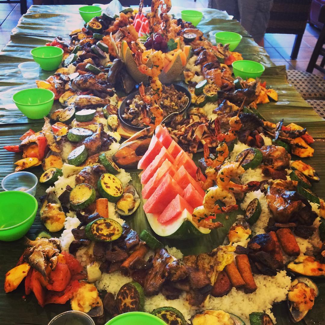 At Bacolod Chicken Haus. So.much.food. So.many.baon.boxes.