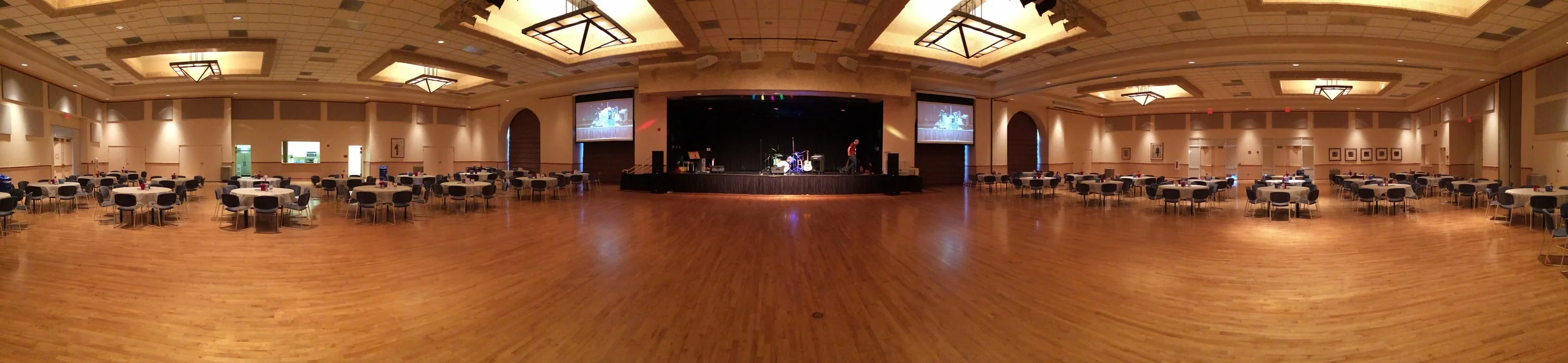 Setting up for Sun City West Dance