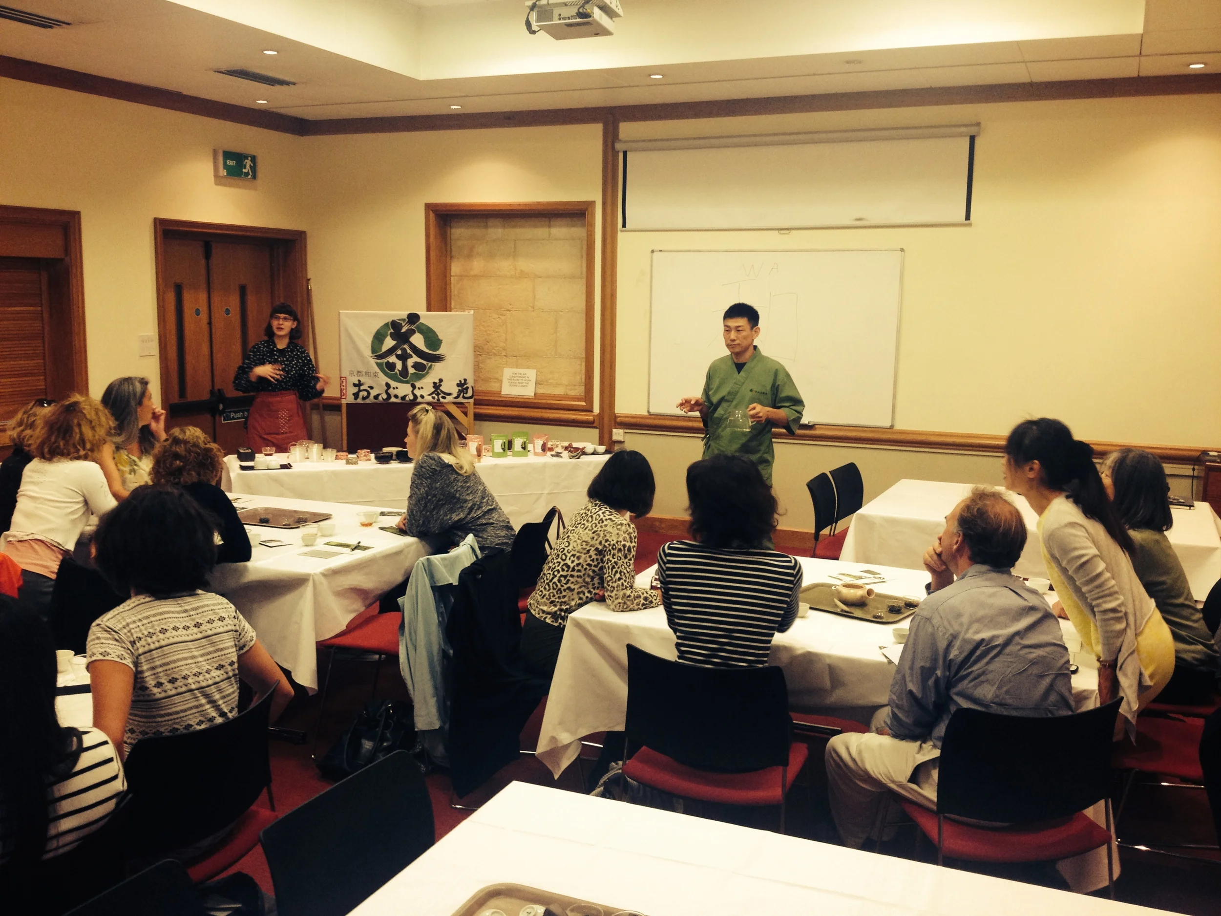 Matsumoto-san and Simona-san from Obubu Tea Farms @ Oriel College