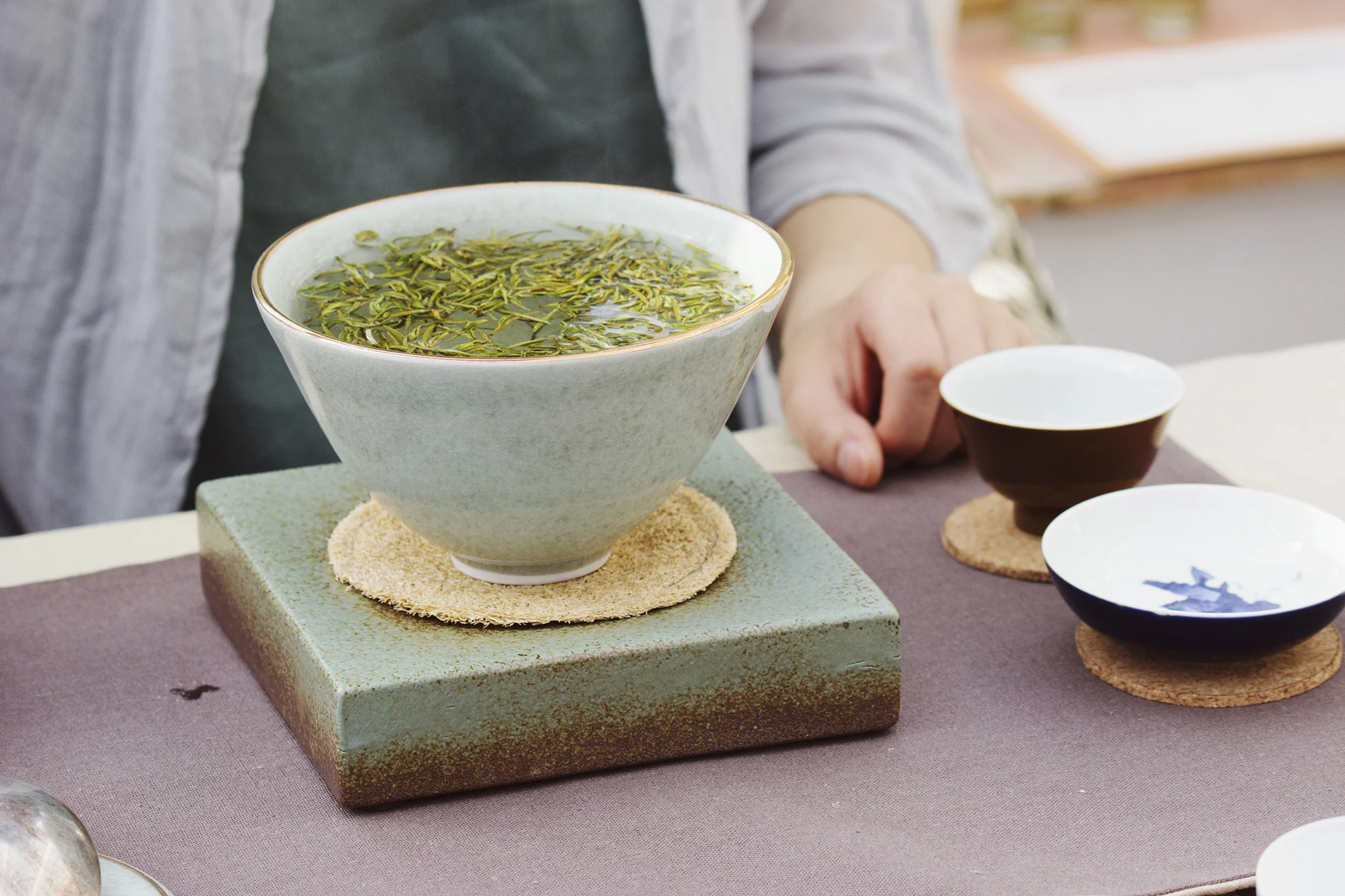 An Ji Bai Cha brewed in Tang Dynasty Style