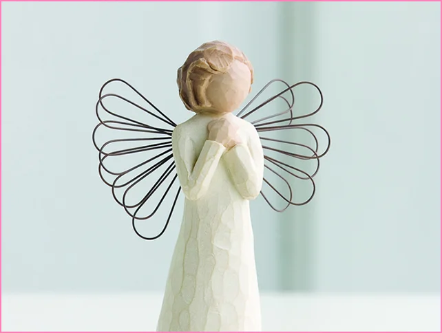 Willow Tree - Artist Susan Lordi hand carves the original of each Willow Tree® sculpture. Using family and friends as models, Susan tries to capture a moment in time, or express a feeling. 