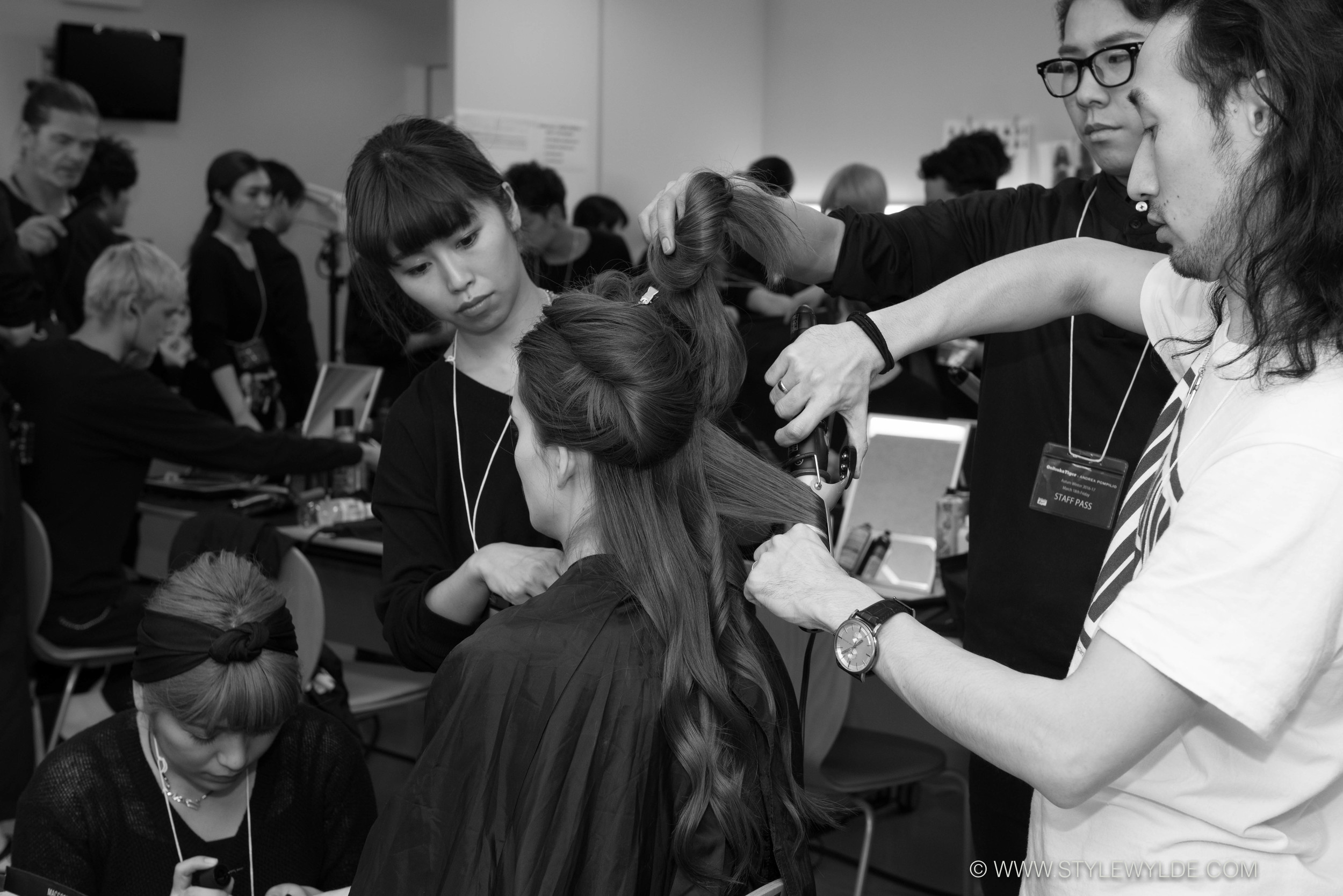 Tokyo: Backstage at Onitsuka Tiger x Andrea Pompilio Fall 2016 — Style ...