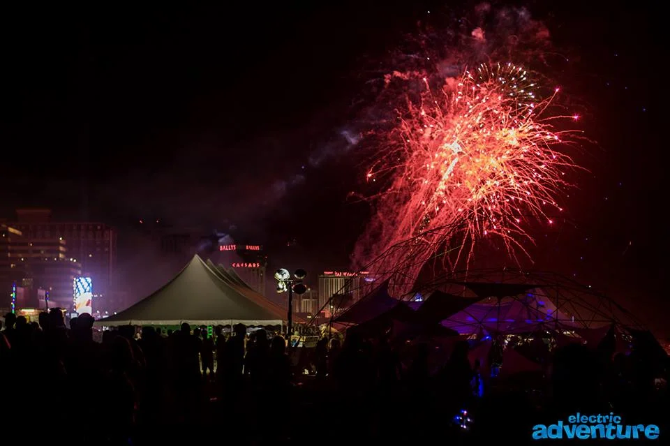 Fireworks lit up the sky ending the night, while artists closed their performances, and all were surrounded by friends. Photo Credit: Electric Adventure Photography