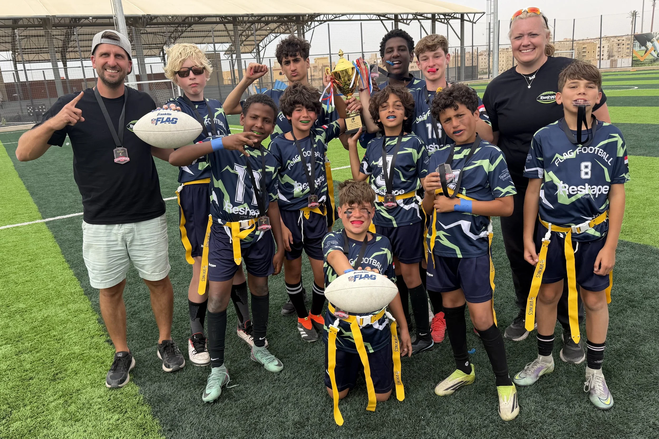 Reshape-Schutz Wins Egypt’s First National Junior Flag Football Championship