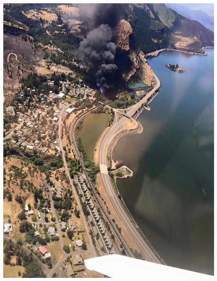 Aerial image shared by Laura Mann on Facebook
