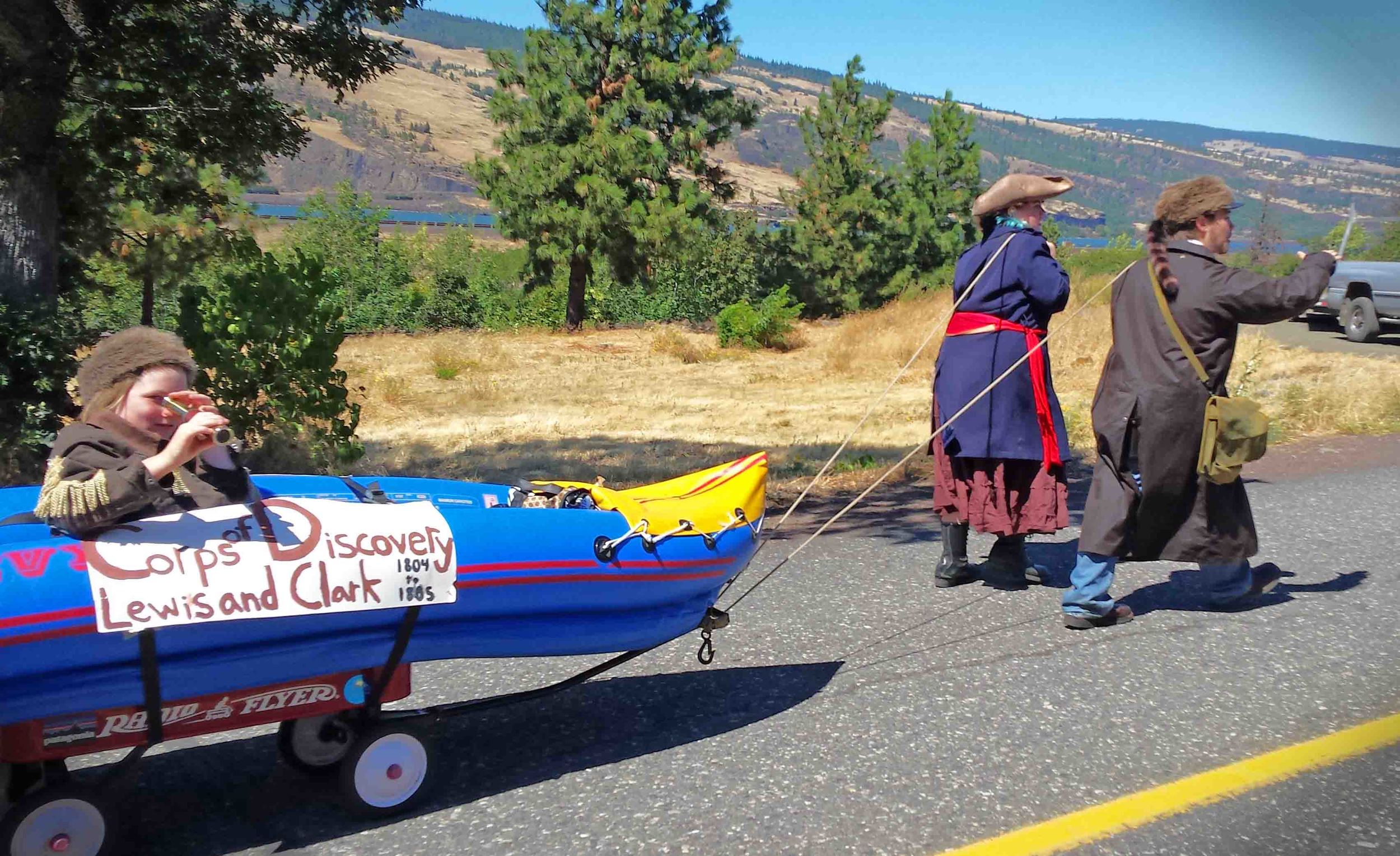 Lewis and Clark were back for the Mosier parade!