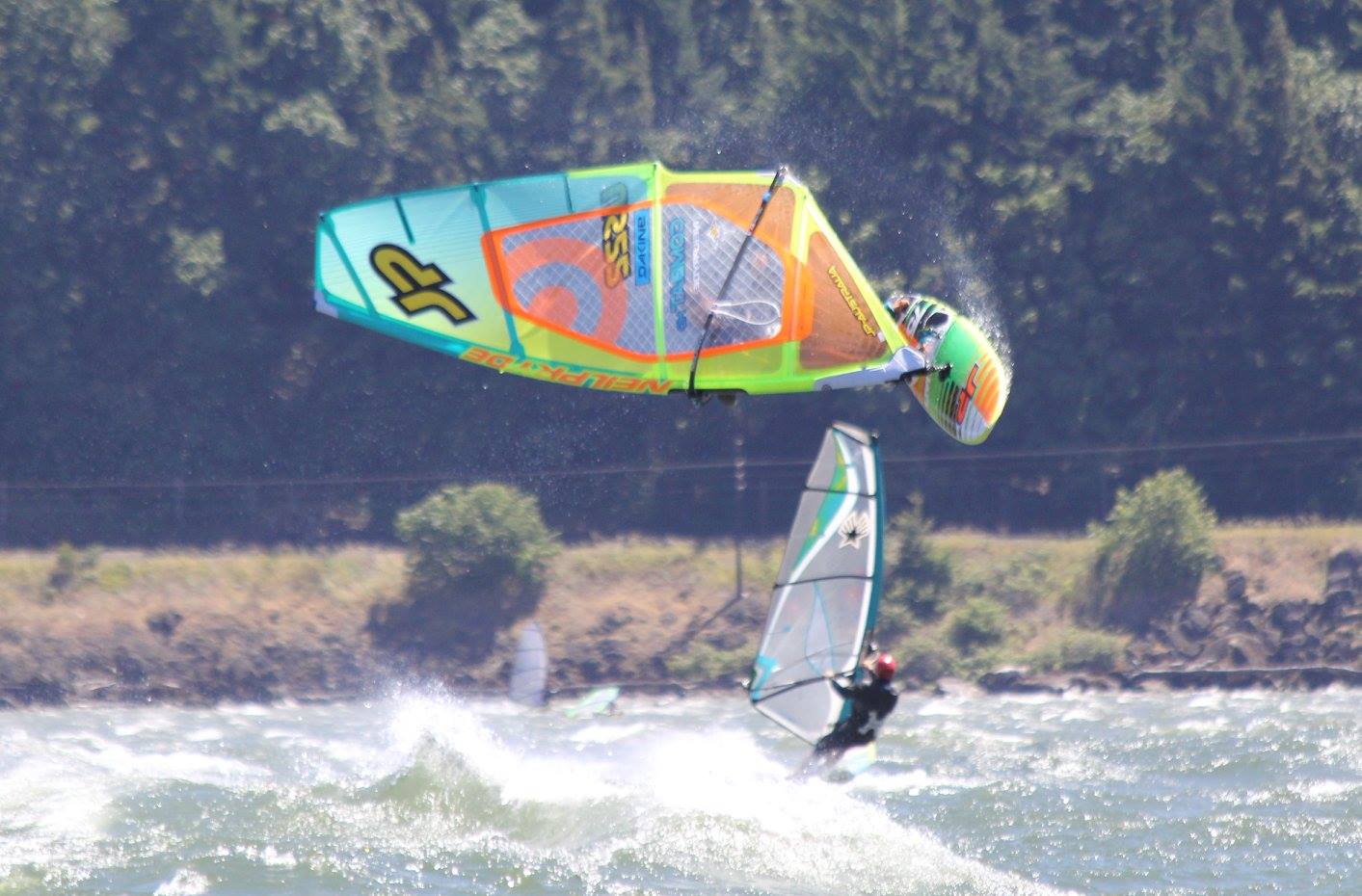 We live in the windsurfing capital of the world! Here's how the humans do it. I know, weird, huh? Photo by Trudy Lary