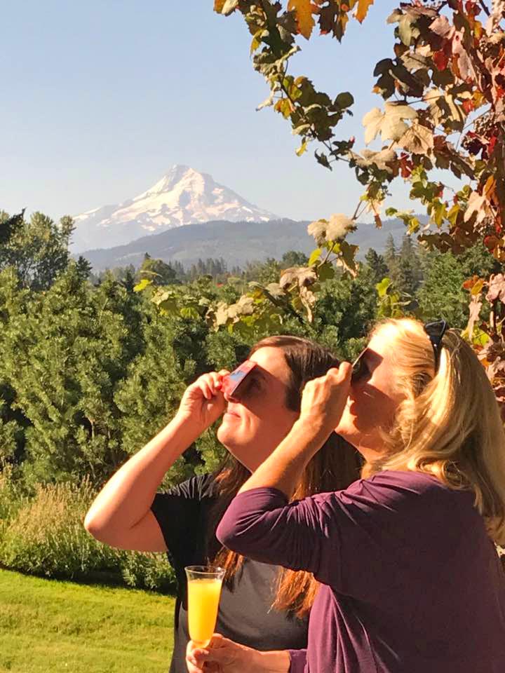 Mount Hood offers mature's majesty every day here in Hood River - while the celestial event got all the attention yesterday.