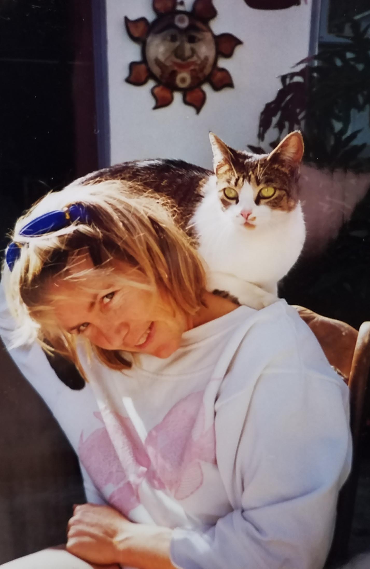 Kihei and me, 1991. Photo: (c) Pat Brown, DogDiary.org