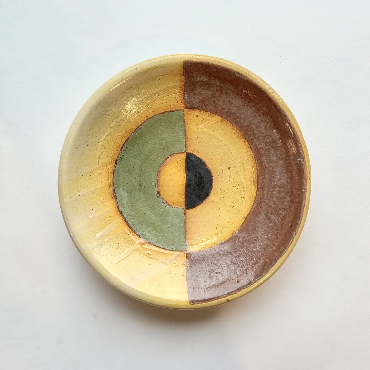 Mike Helke, Plate, Wheel Thrown, Earthenware, 8 x 8 x 2 inches