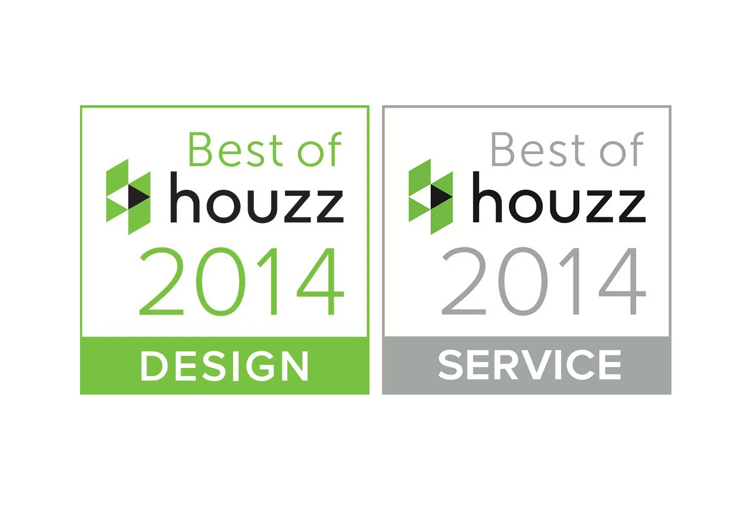 Best of Houzz 2014 Badges for Design & Service