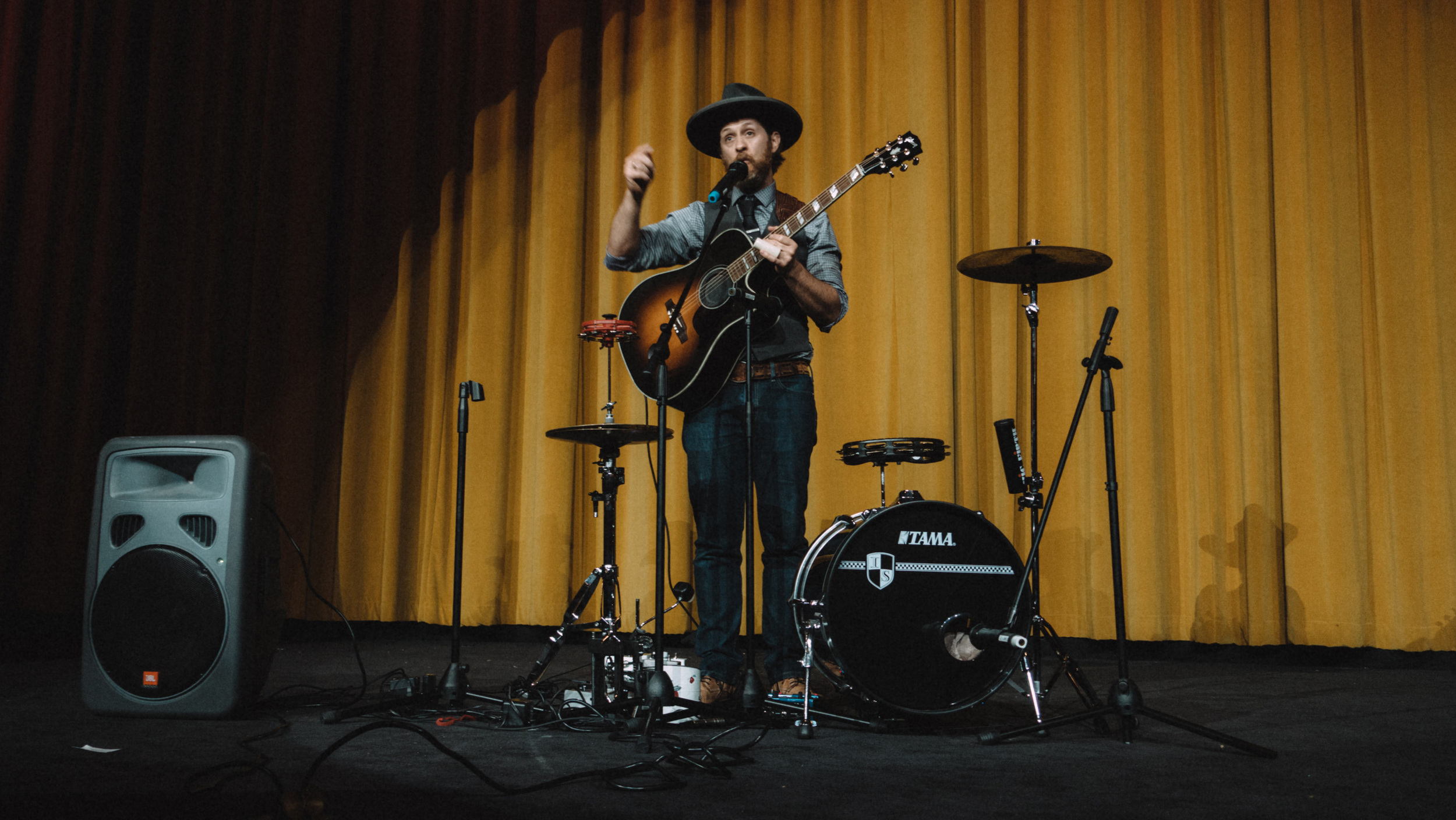 Brad Carter playing a few songs after the film.