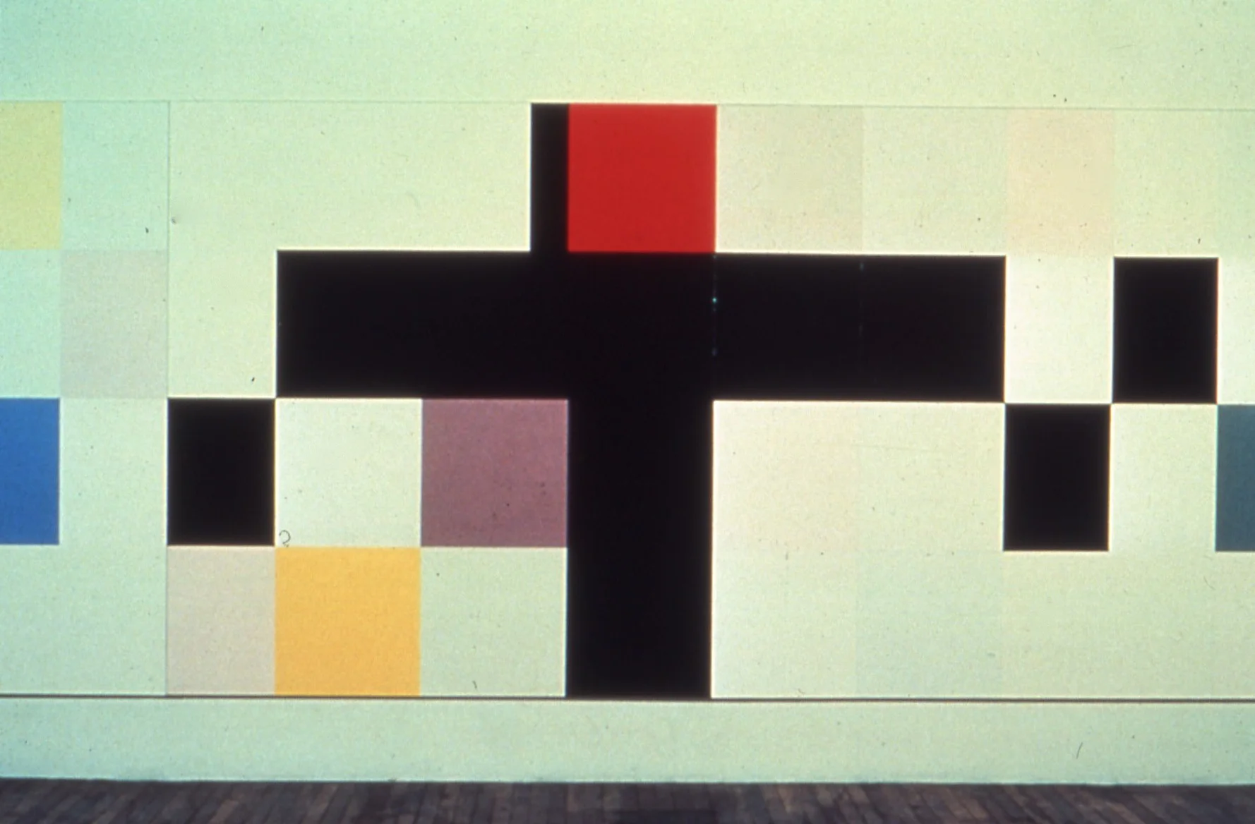 Warfare and Please, 1976-7, oil on canvas, 76"x179"