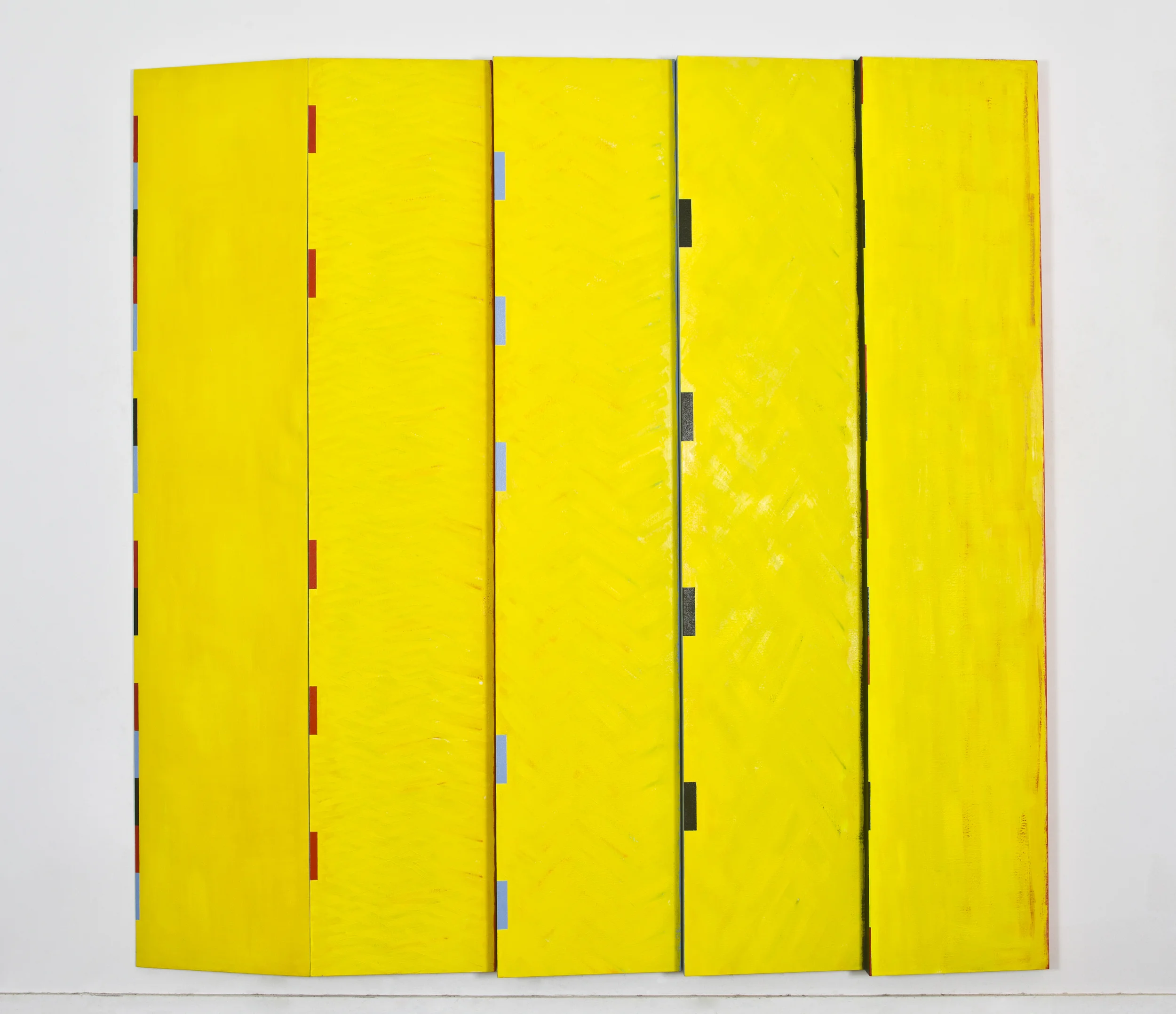 (multi paneled) Simple Progression, 1991, oil on linen, 95"x"95"x4"