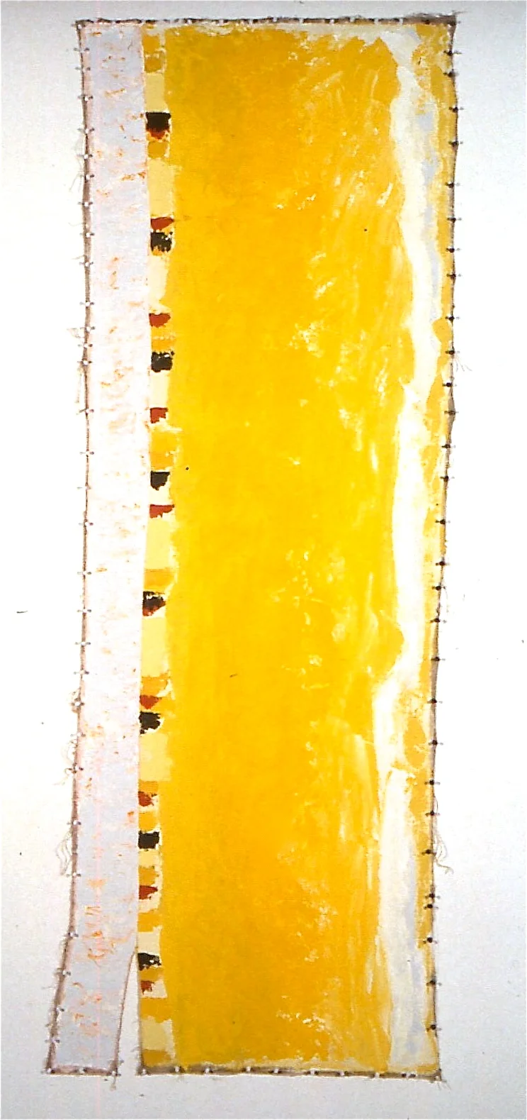 2 Movements 1994, oil on linen, 87 1/2"x32"