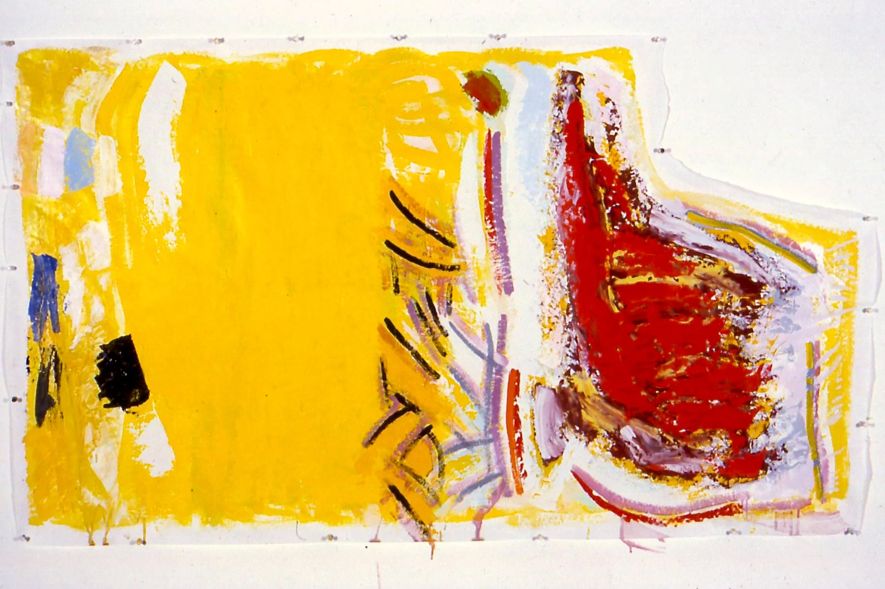 Dance, 1996, oil on paper, 36"x64"