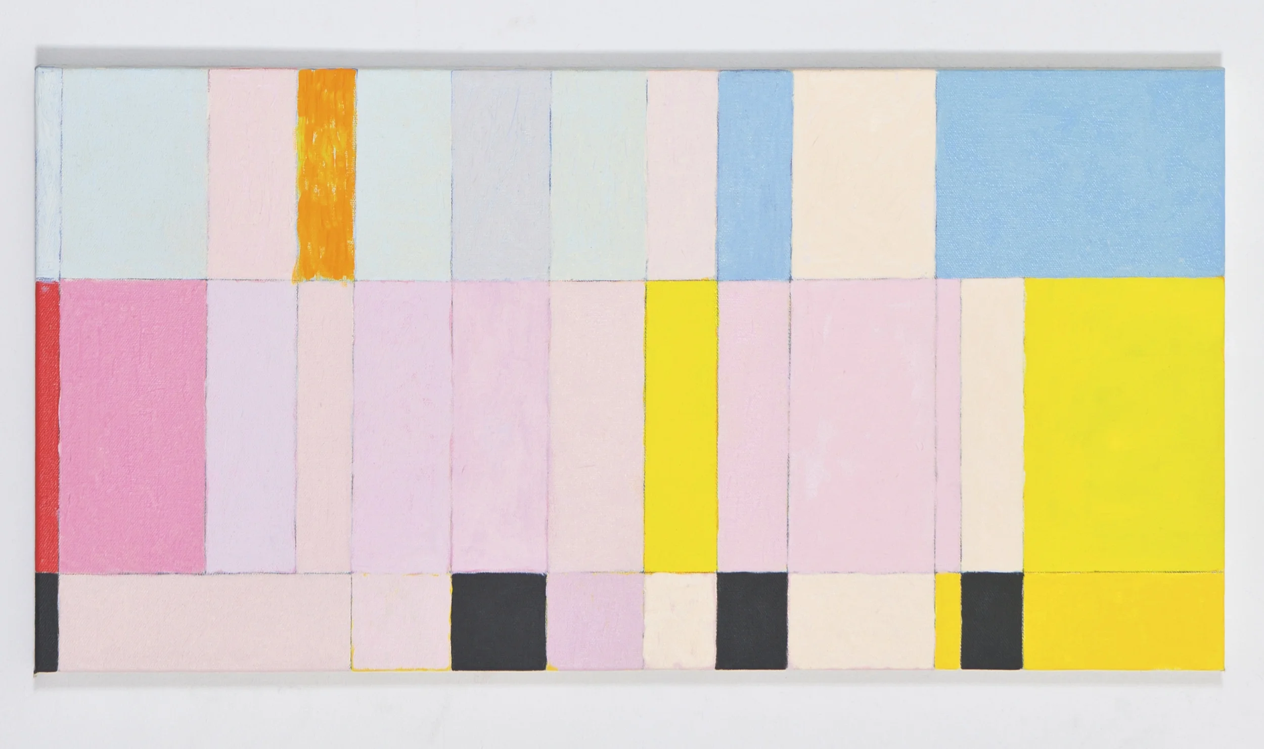 Fragmentary Study for More 2, 2010, oil on canvas, 12"x24"