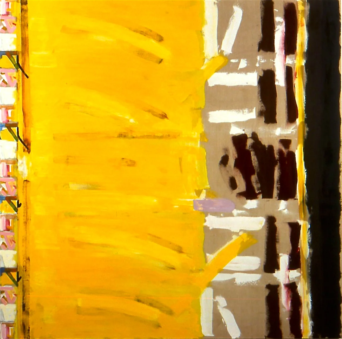 Deliberate (Courbet), 2001, oil on linen, 66 1/2"x44 3/4"x2"