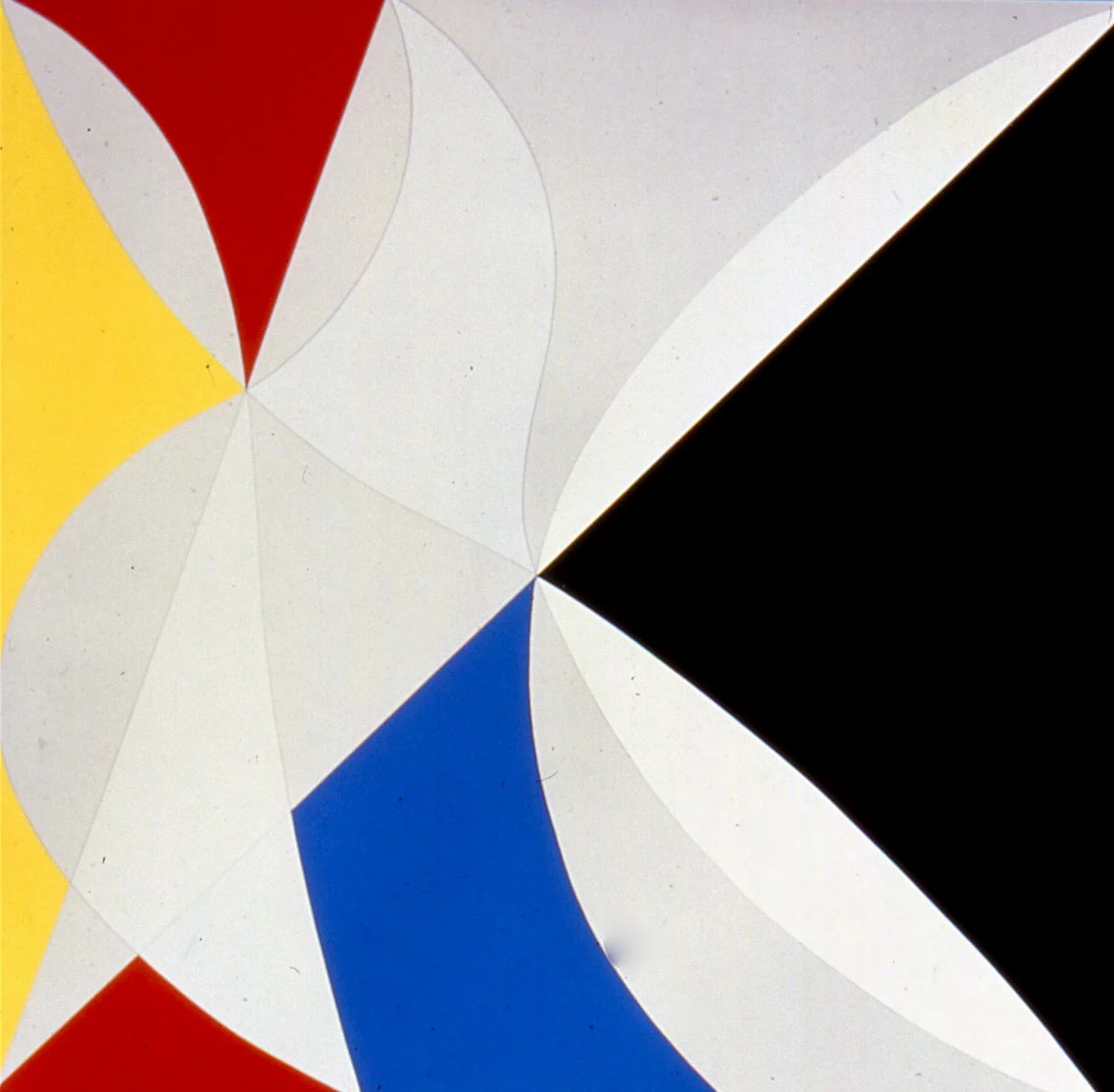 Yellow, Grey, Blue, Black, Red, White. Ed. 15, 1985, silkscreen & pencil, arches 88 paper, 50"x51"
