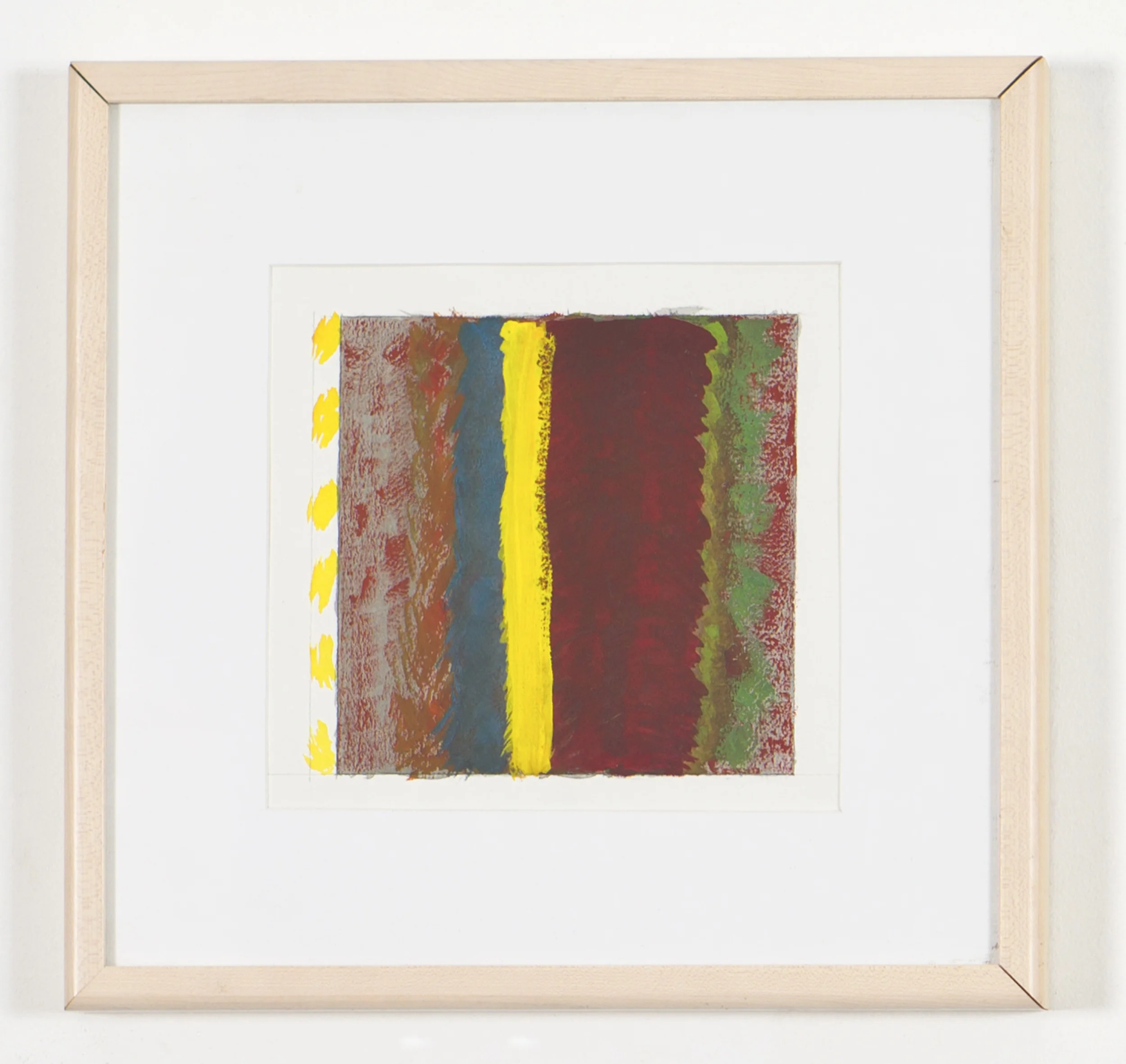 Untitled, 1999, gouache on paper, 14 1/2"x15"(framed)