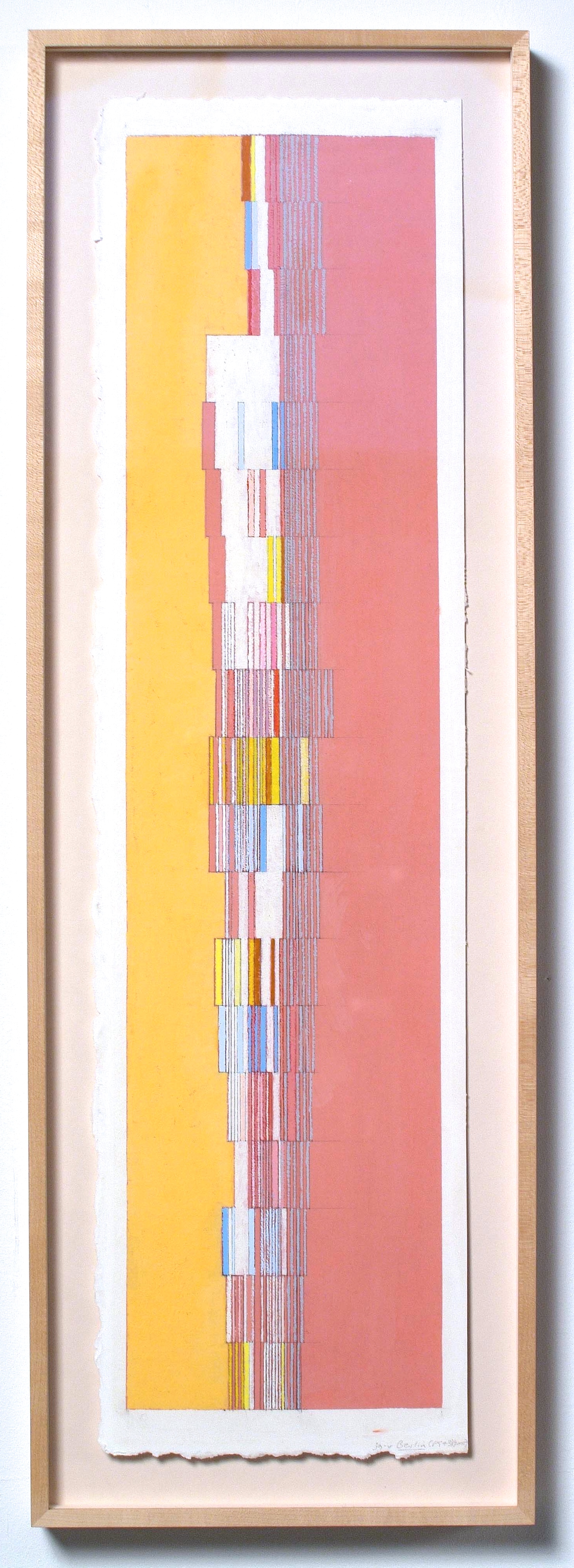 Berlin (PG43), 2005, gouache on paper, 28 1/2"x11"