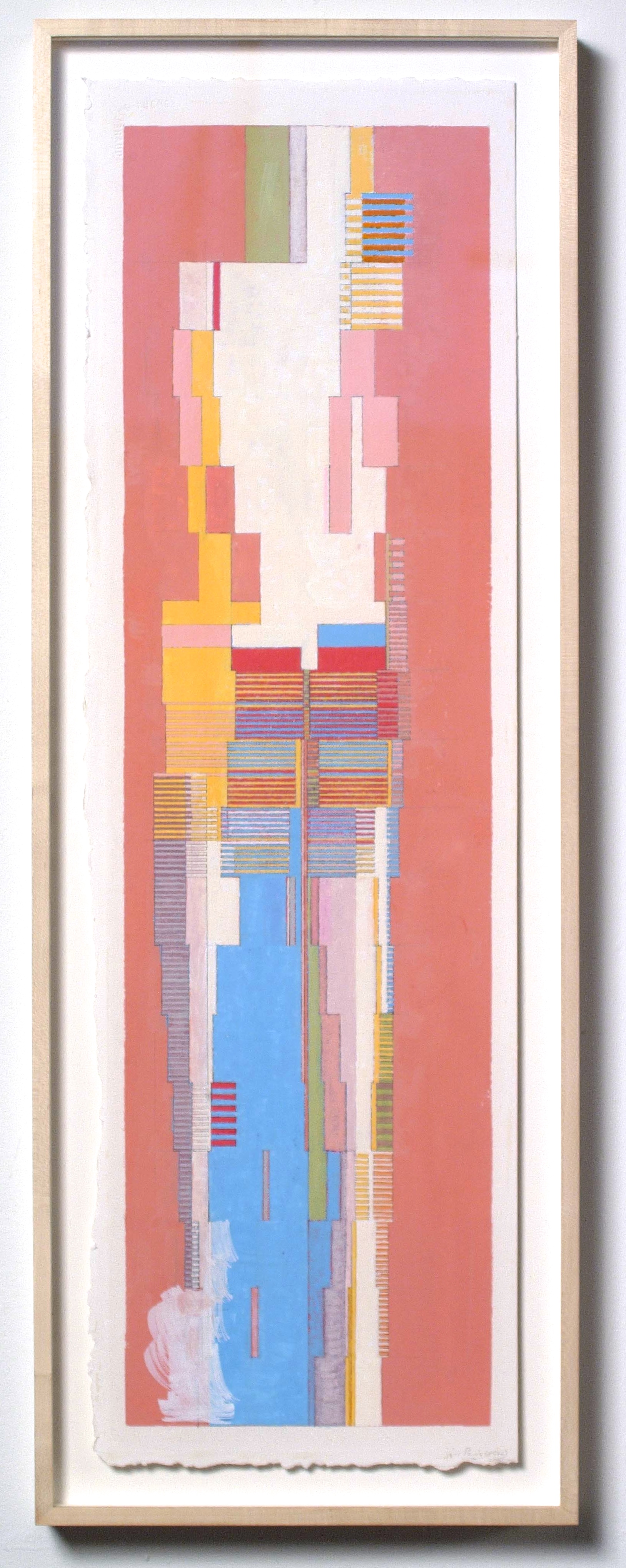 Paris (PG46), 2005, gouache on paper, 13 1/2"x28 1/2"