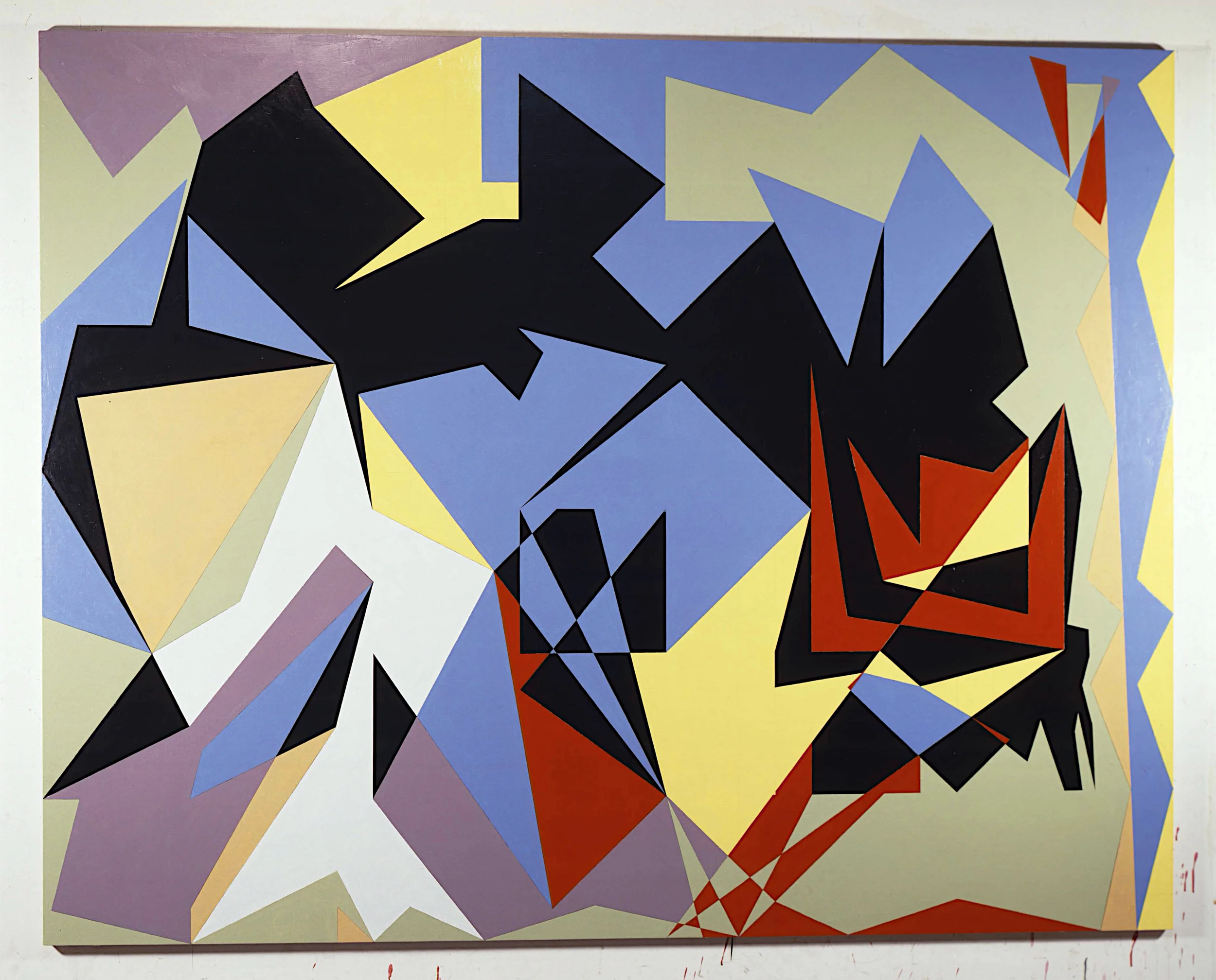 Silence, 1983-4. oil on canvas. 75"x93"