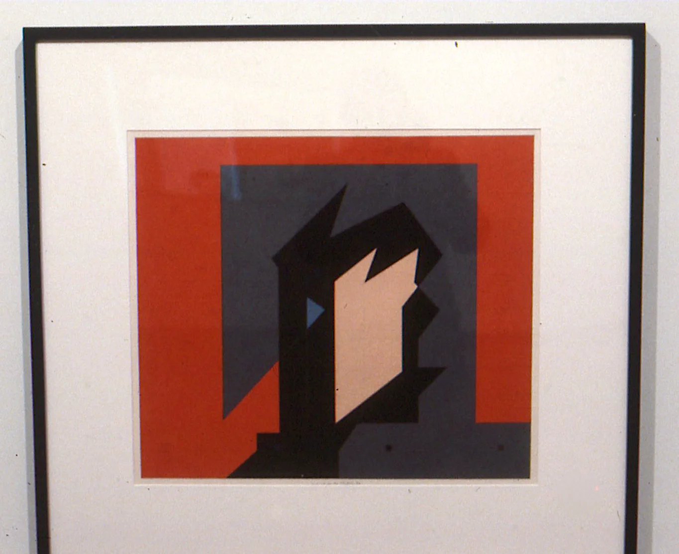 Study for Mitm., 1982. gouache on paper. 23"x30.5"